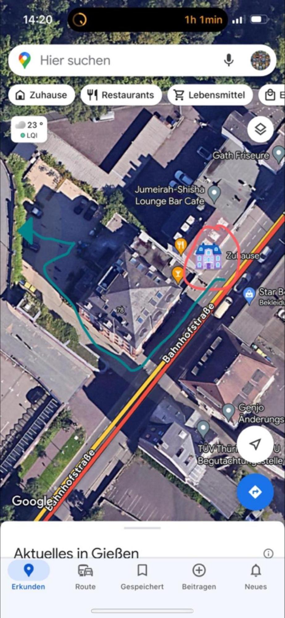Gießen Schoenes Zimmer In Bahnhofsnaehe In Einer Wohnung Mit Grosser Terrasse מראה חיצוני תמונה